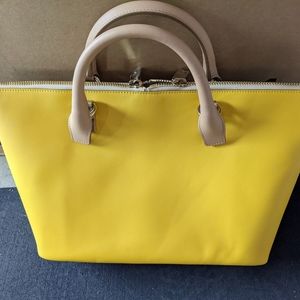Chloe baylee yellow and beige 2 tone bag